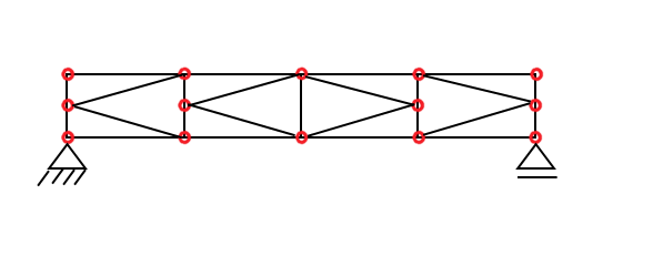 grinda cu zabrele simpla cu diagonale in K