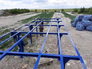 Structura metal teava patrata otel sita rotativa
