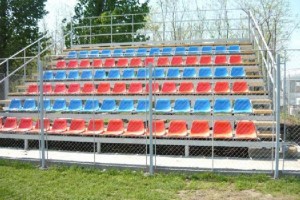 Fém stadiontribün 