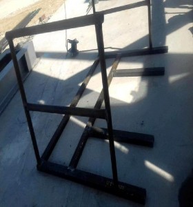 Walkway made of steel