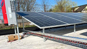 Photovoltaic panel support structures 
