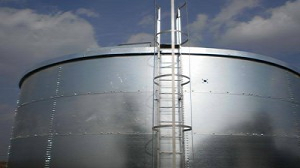 Serbatoio in lamiera zincata per lo stoccaggio dell'acqua