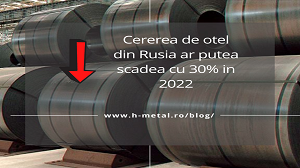 La domanda di acciaio dalla Russia potrebbe diminuire del 30% nel 2022